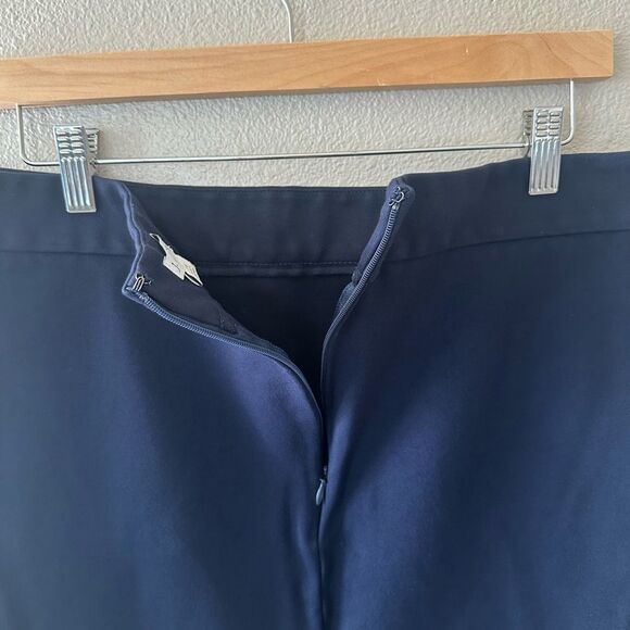 J Crew Navy Blue Stretch Mini Pencil Skirt Size 14 - Picture 5 of 7